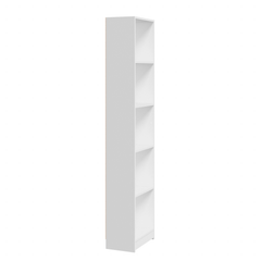5-Tier Book Cabinet Black 80x24x175 cm Engineered Wood