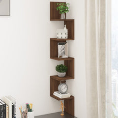 Wall Corner Shelf Grey Sonoma 20x20x127.5 cm Engineered Wood