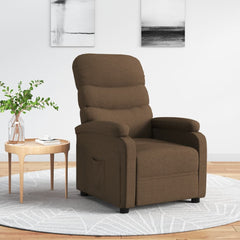 Recliner Chair Brown Fabric