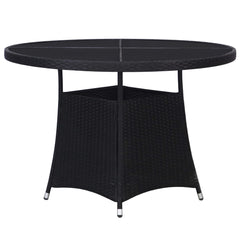 Garden Table 110x74 cm Poly Rattan