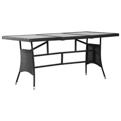 Garden Table 170x80x74 cm Poly Rattan