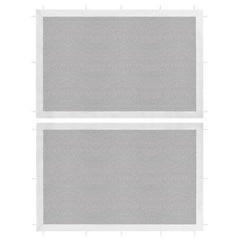 Party Tent Sidewall 2 pcs White and Black Mesh