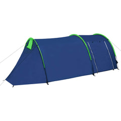 Camping Tent 4 Persons Navy Blue/Light Blue