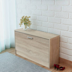 Shoe Storage Bench White 80x24x45 cm