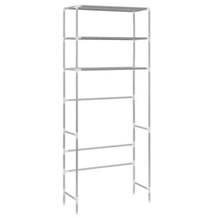 3-Tier Storage Rack over Laundry Machine Silver 69x28x169 cm