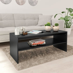 Coffee Table Concrete Grey 100x40x40 cm Engineered Wood