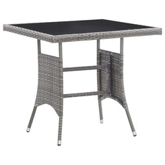 Garden Table 80x80x74 cm Poly Rattan