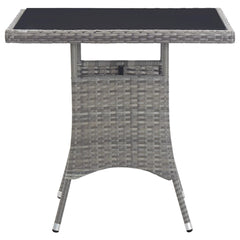 Garden Table 80x80x74 cm Poly Rattan