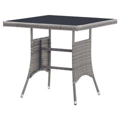 Garden Table 80x80x74 cm Poly Rattan