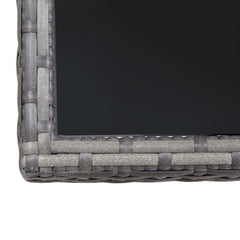 Garden Table 80x80x74 cm Poly Rattan