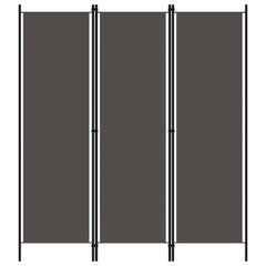 3-Panel Room Divider Anthracite 150x180 cm