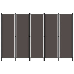 5-Panel Room Divider Anthracite 250x180 cm