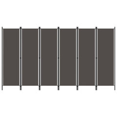 6-Panel Room Divider Anthracite 300x180 cm