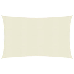 Sunshade Sail 160 g/m² Cream 2.5x4.5 m HDPE