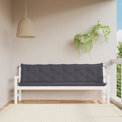 Garden Bench Cushion Anthracite 100x(50+50)x7cm Oxford Fabric