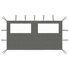 Gazebo Sidewall with Windows 4x2 m Anthracite