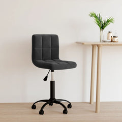 Swivel Office Chair Brown Velvet