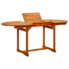 Garden Dining Table (150-200)x100x75 cm Solid Acacia Wood