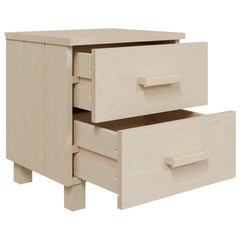 Bedside Cabinets HAMAR 2 pcs White 40x35x44.5 cm Solid Wood