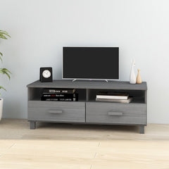TV Cabinet HAMAR Light Grey 106x40x40 cm Solid Wood Pine
