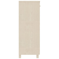 Shoe Cabinet HAMAR Honey Brown 85x40x108 cm Solid Wood Pine