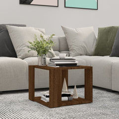 Coffee Table Oak 40x40x30 cm Engineered Wood