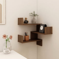 Wall Corner Shelf Smoked Oak 40x40x50 cm Engineered Wood
