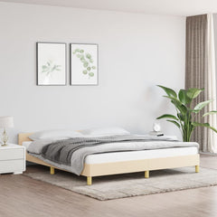 Bed Frame without Mattress Light Grey 180x200 cm Super King Fabric