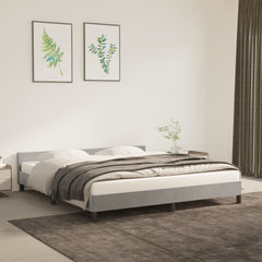 Bed Frame without Mattress Dark Grey 180x200 cm Super King Velvet