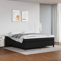 Bed Frame without Mattress Black 180x200 cm Super King Faux Leather