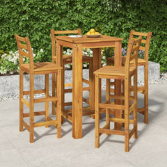 3 Piece Garden Bar Set Solid Wood Acacia