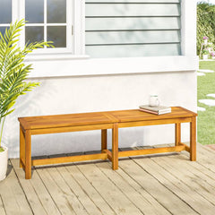 Garden Bench 110x35x45 cm Solid Wood Acacia