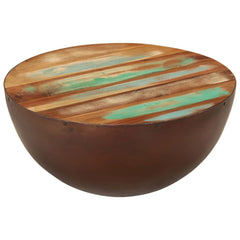 Bowl-shaped Coffee Table Ø50x24.5 cm Solid Wood Reclaimed