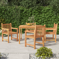 3 Piece Garden Dining Set Solid Wood Teak
