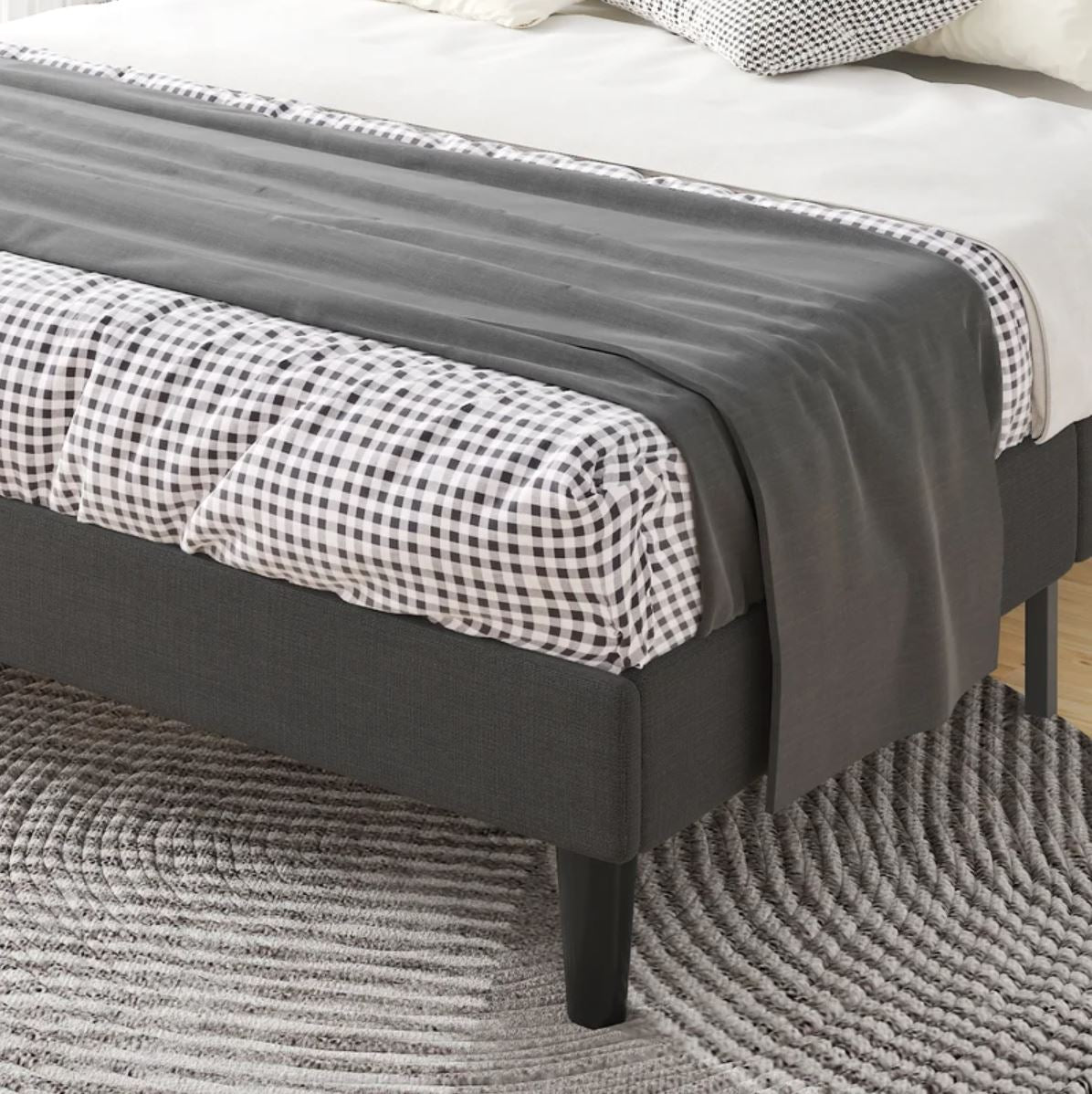 Luxurious Upholstered  Bed with  3-Year Warranty