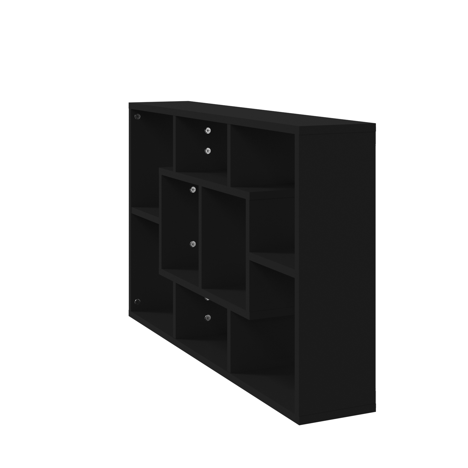 vidaXL Wall Shelf Black 85x16x52.5 cm Engineered Wood