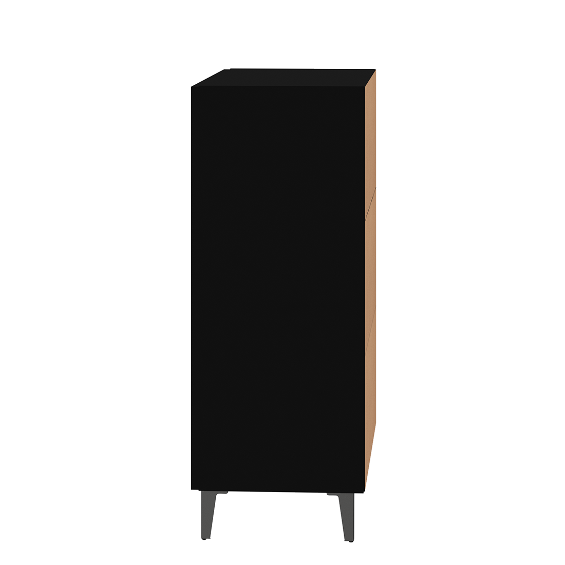 vidaXL Sideboard Black 70x34x90 cm Engineered Wood