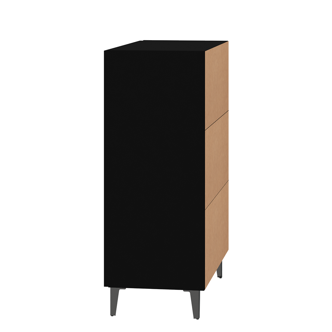 vidaXL Sideboard Black 70x34x90 cm Engineered Wood