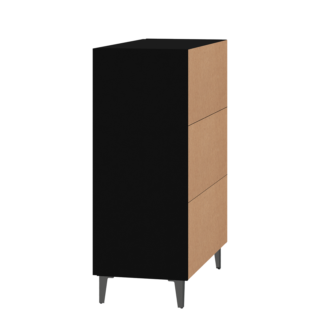 vidaXL Sideboard Black 70x34x90 cm Engineered Wood