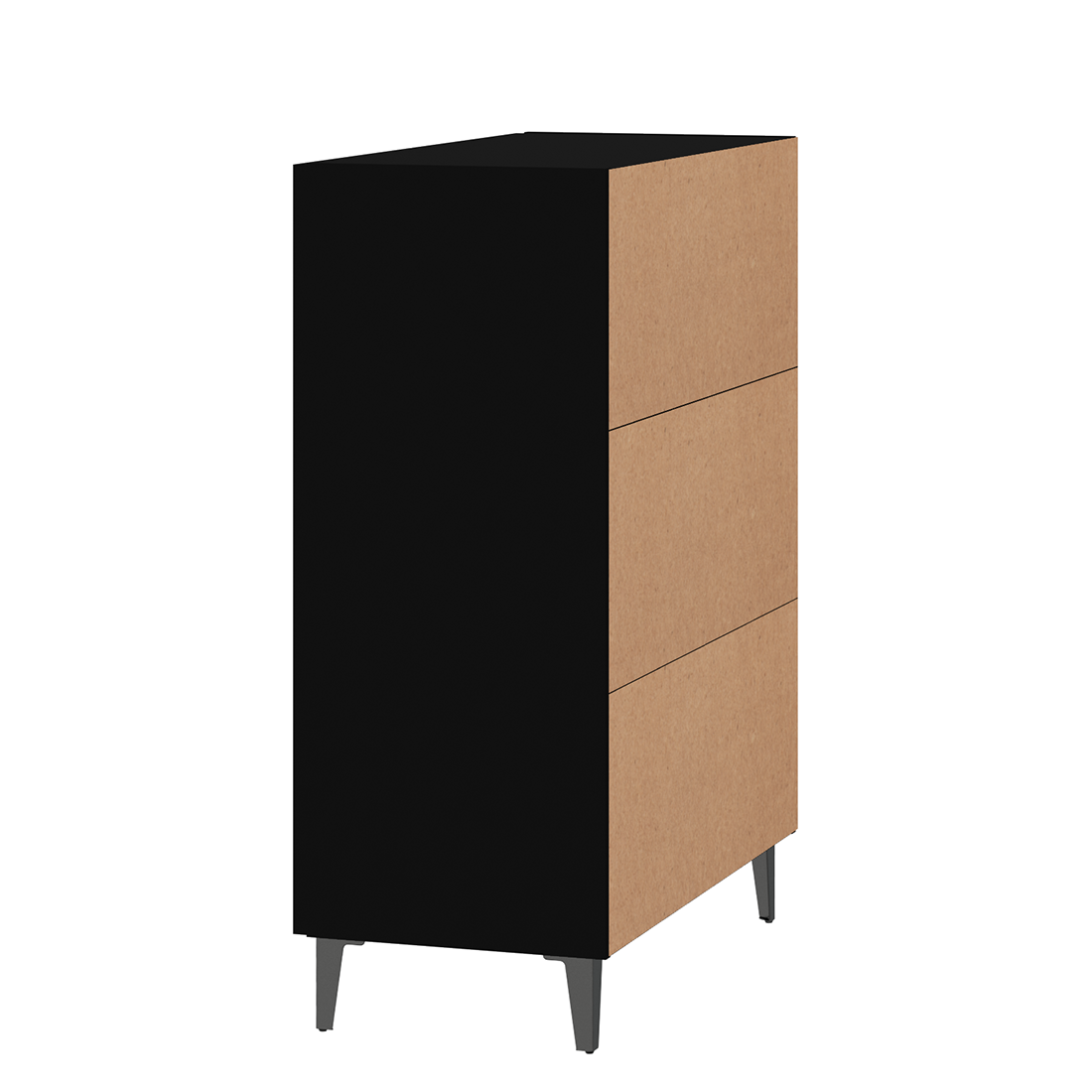 vidaXL Sideboard Black 70x34x90 cm Engineered Wood