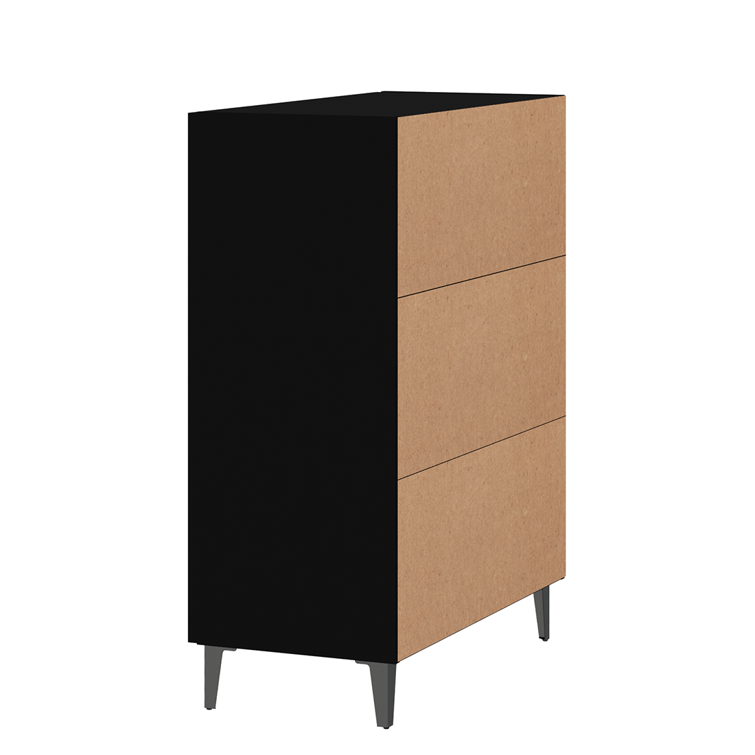 vidaXL Sideboard Black 70x34x90 cm Engineered Wood