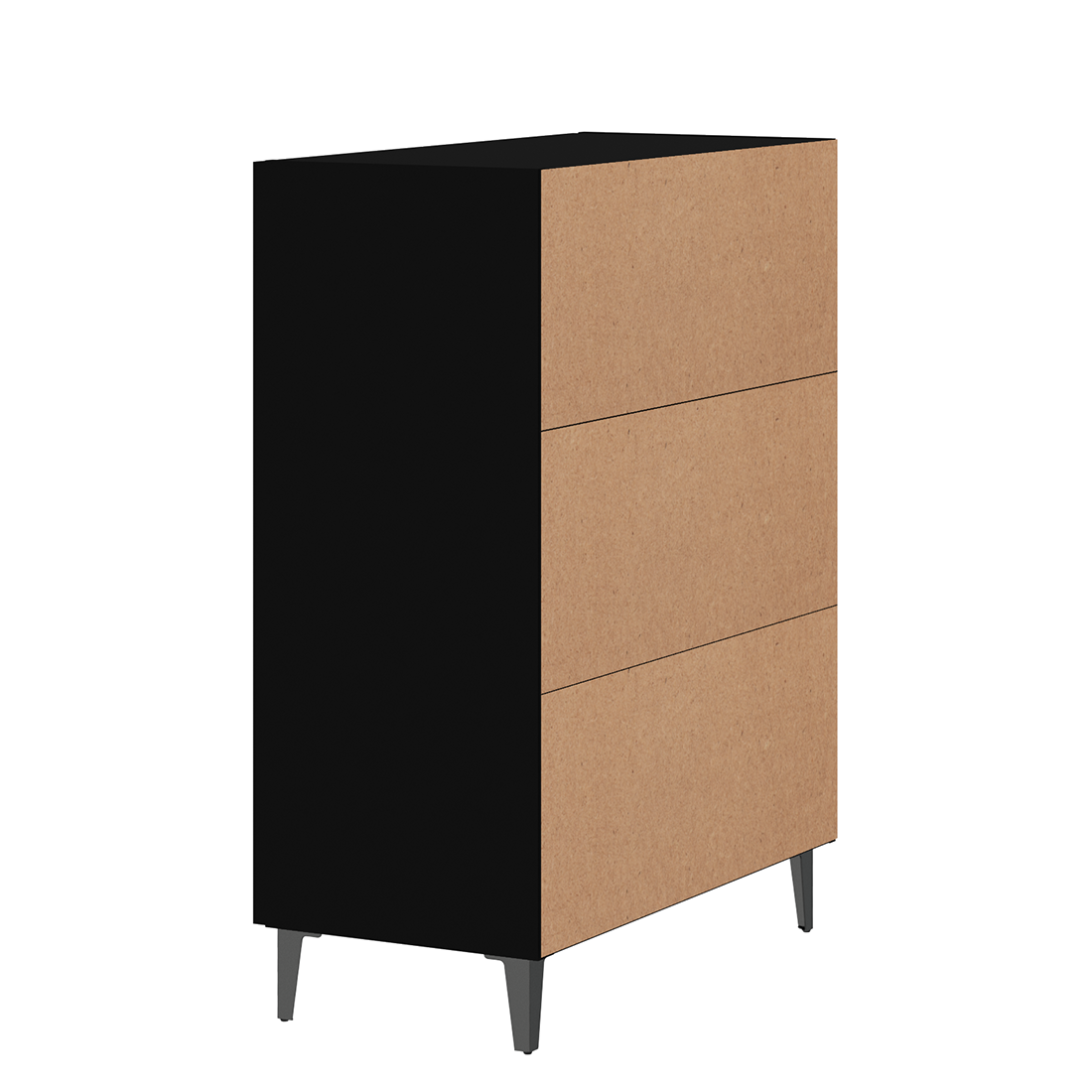 vidaXL Sideboard Black 70x34x90 cm Engineered Wood