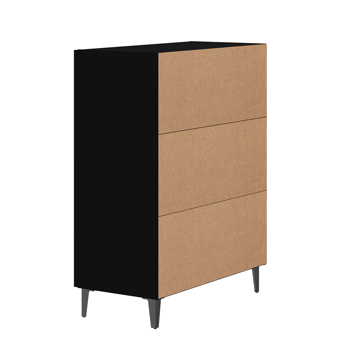 vidaXL Sideboard Black 70x34x90 cm Engineered Wood