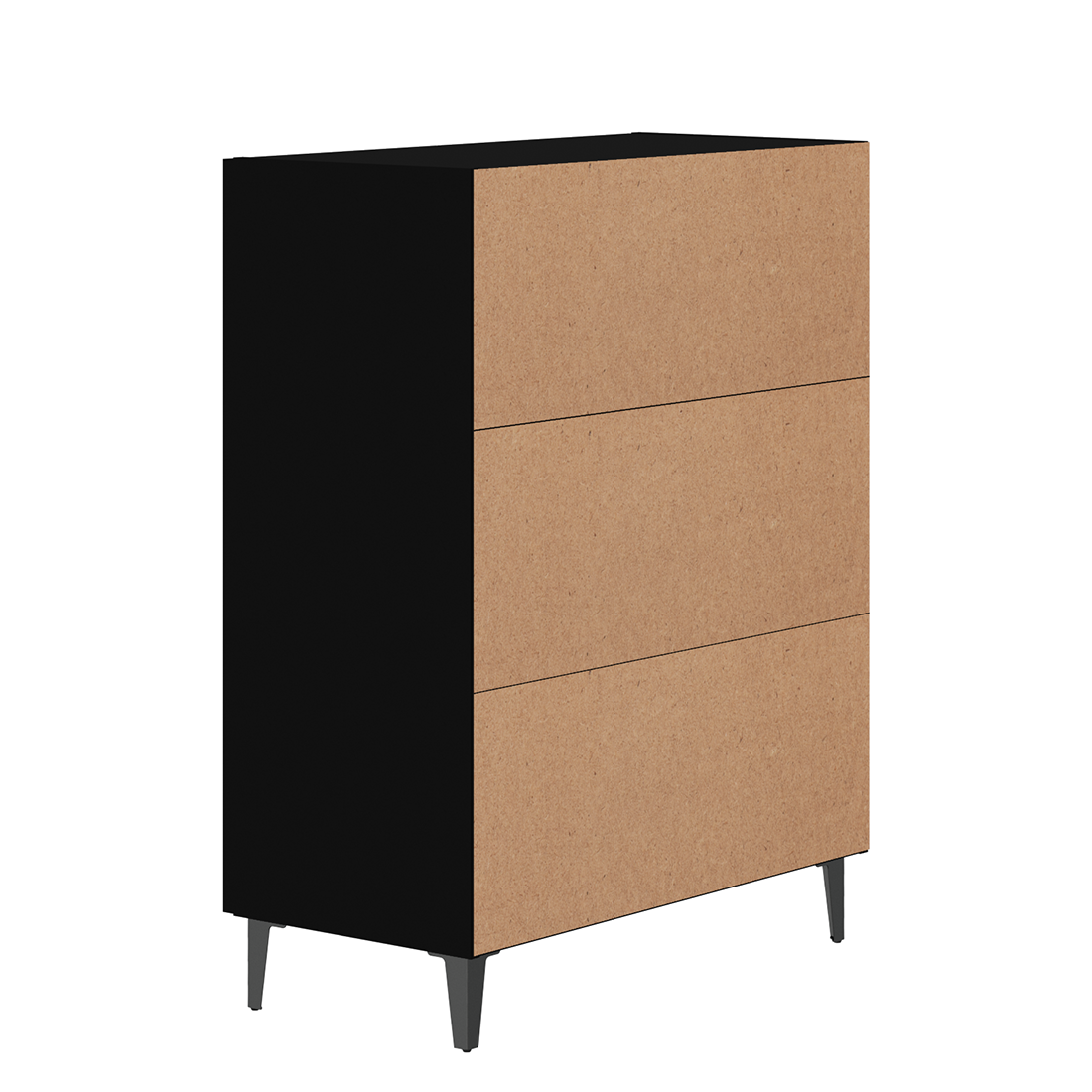 vidaXL Sideboard Black 70x34x90 cm Engineered Wood