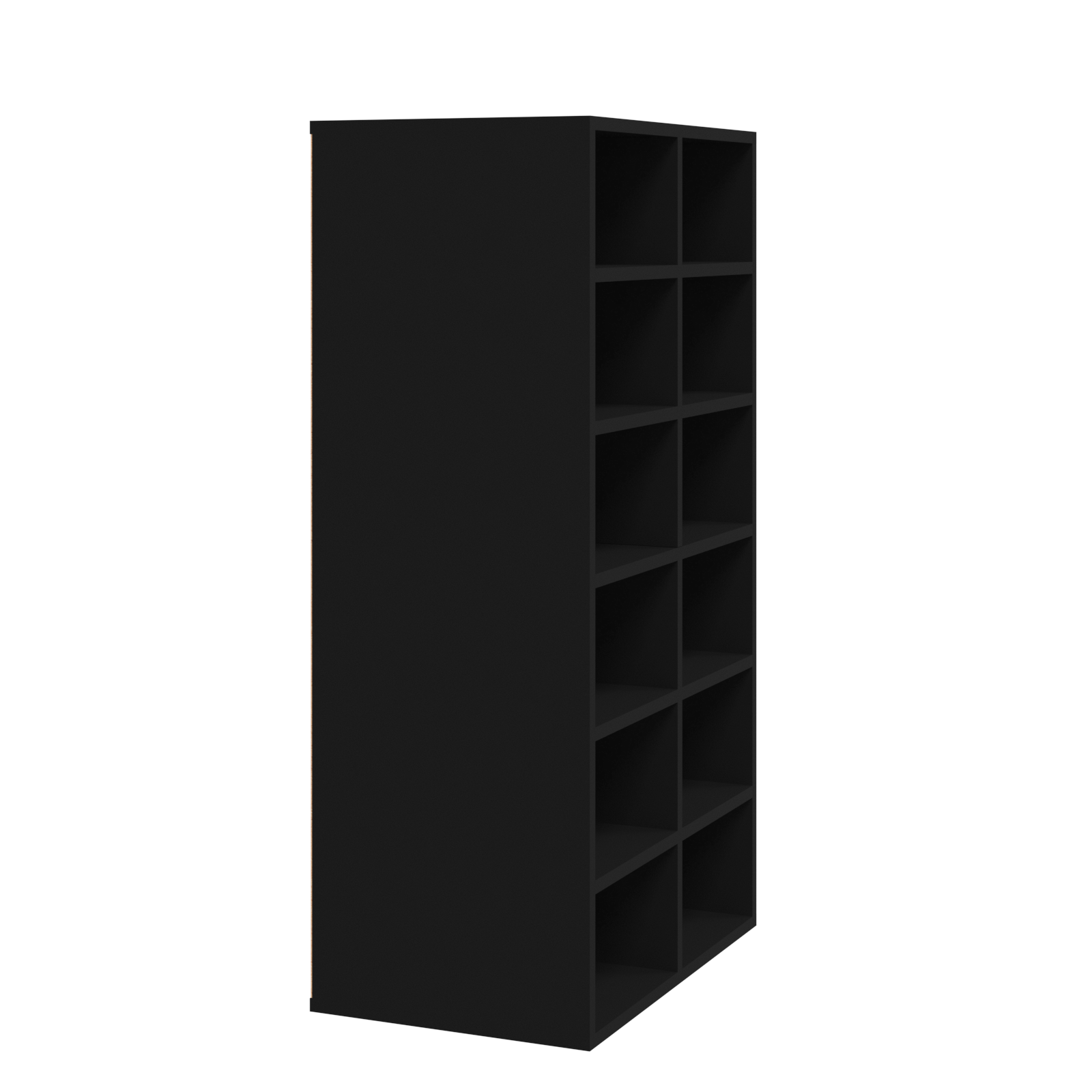 vidaXL Shoe Rack Black 54x34x100.5 cm Engineered Wood