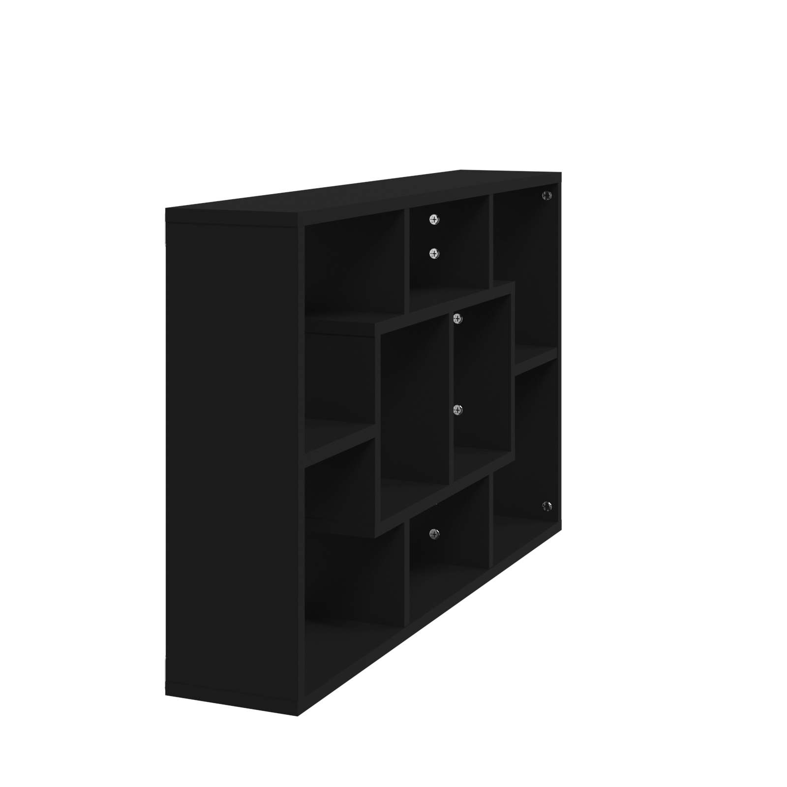 vidaXL Wall Shelf Black 85x16x52.5 cm Engineered Wood