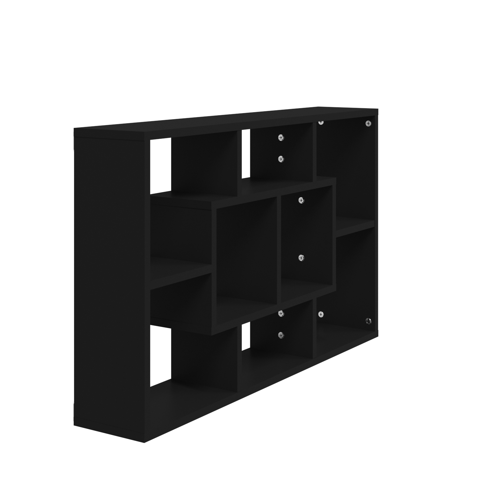 vidaXL Wall Shelf Black 85x16x52.5 cm Engineered Wood