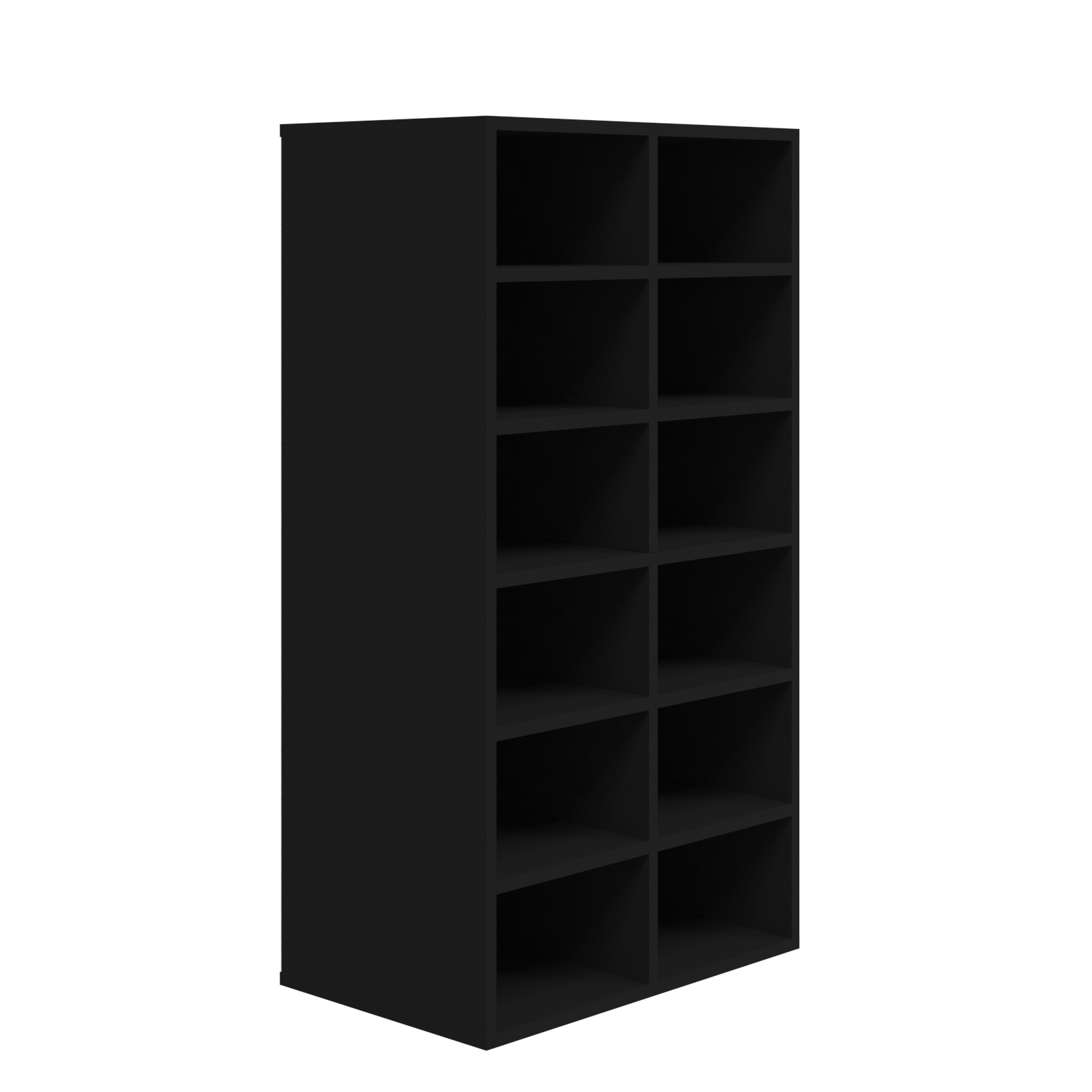 vidaXL Shoe Rack Black 54x34x100.5 cm Engineered Wood