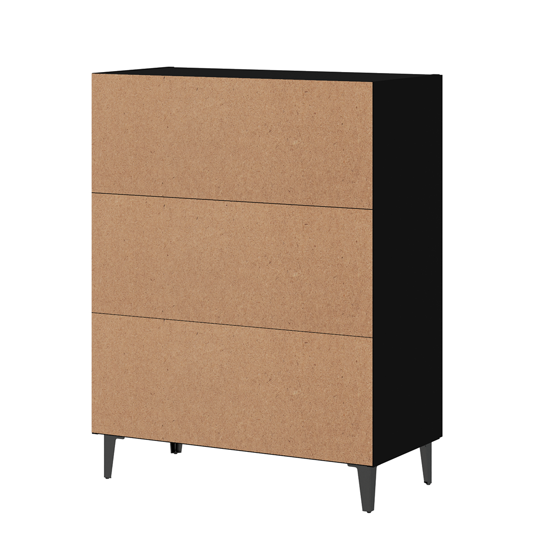 vidaXL Sideboard Black 70x34x90 cm Engineered Wood