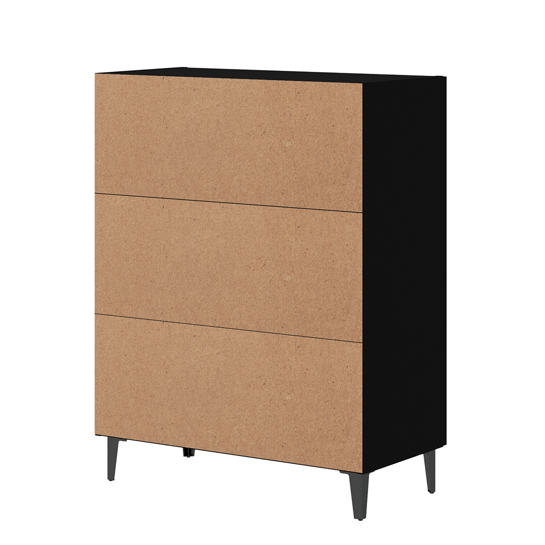 vidaXL Sideboard Black 70x34x90 cm Engineered Wood